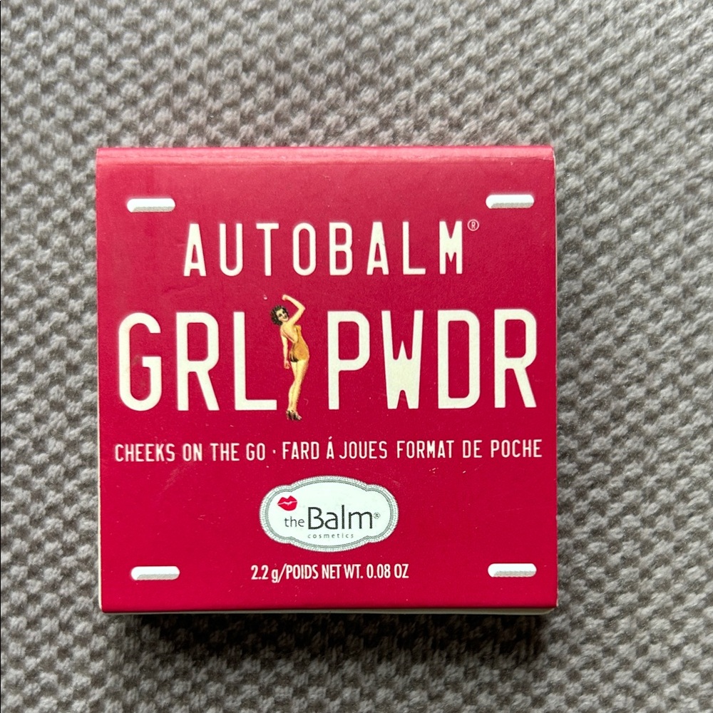 theBalm GRL PWDR Blush in Red Packaging